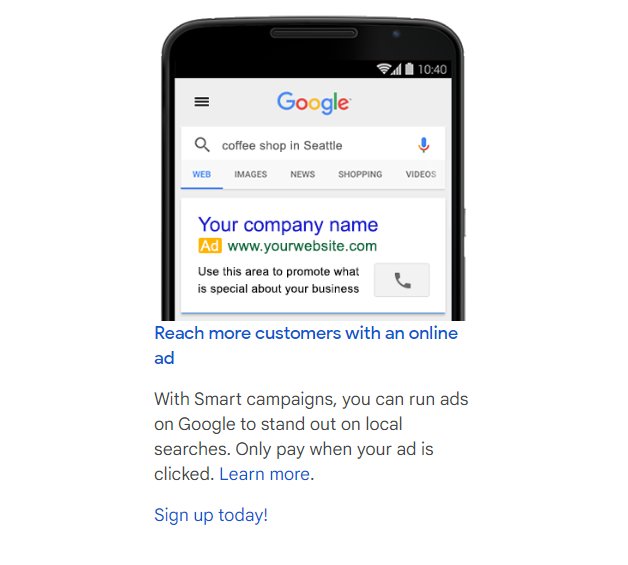 Advertise your GMB Profile