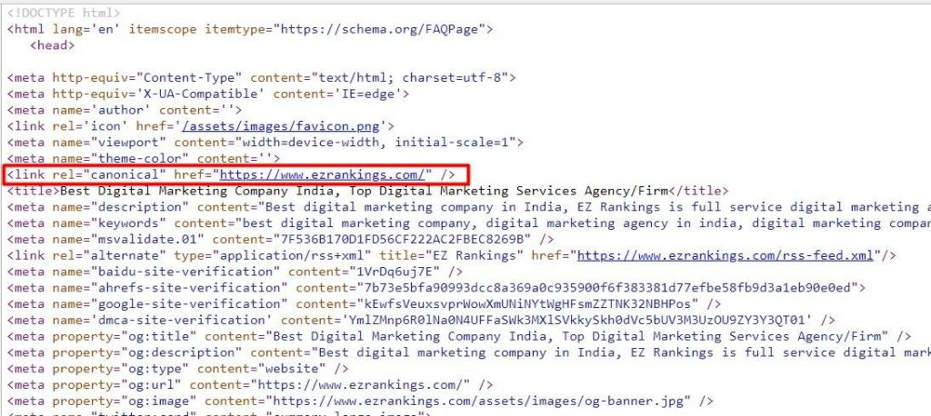Canonical Tags