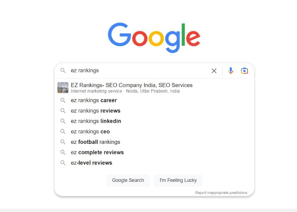 Google Autocomplete Predictions