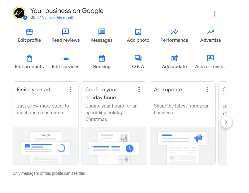 Optimize Business profile