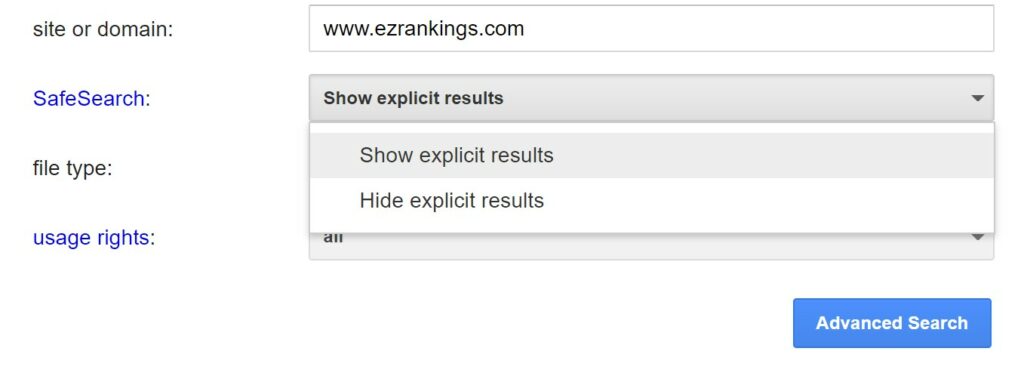 Search safely