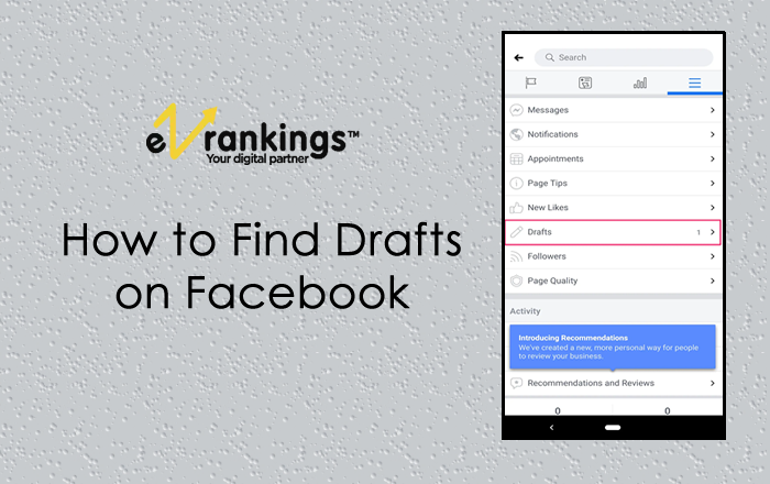 How to Find Drafts on Facebook for PC, Android & iOS