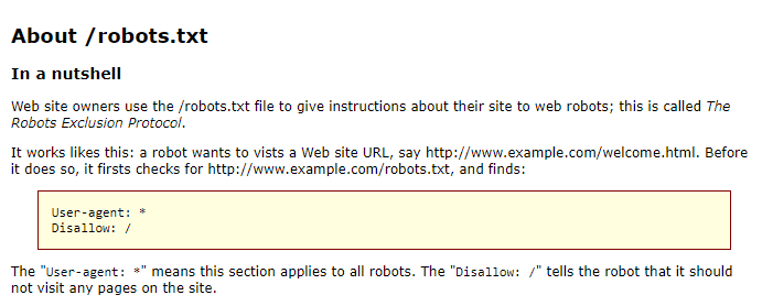 Robots.Txt Creation/Analysis